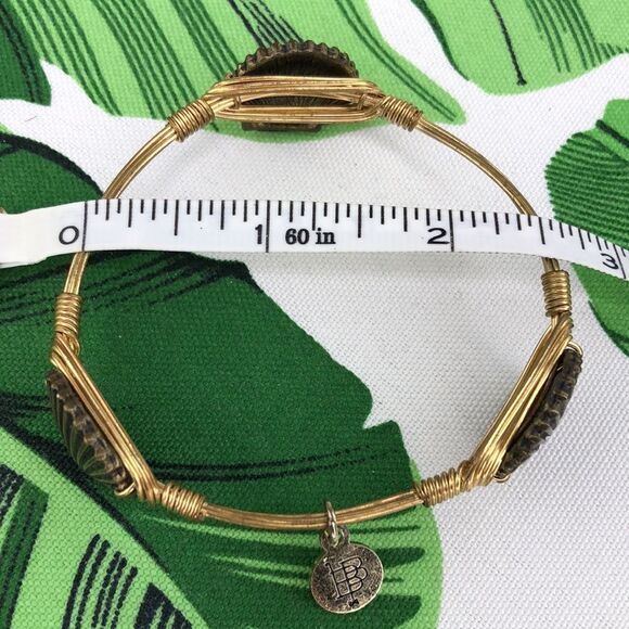 Bourbon and Bowties Seashell Gold Wire Bracelet OS - Picture 8 of 12